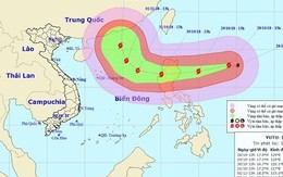 Xuất hiện siêu bão YUTU cấp 17 trên Biển Đông