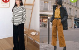 Giấu dáng “đỉnh” nhất vẫn là quần ống suông nhưng mặc sao không bị luộm thuộm thì cần nhớ 3 tips sau