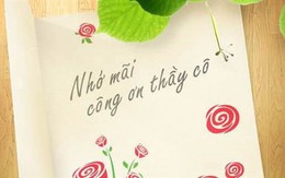 'Cảm ơn cuộc đời cho em được học cô'