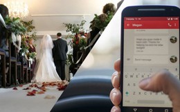Cô dâu đọc tin nhắn chú rể ngoại tình ngay trong đám cưới