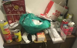 3 nữ du khách trẻ Trung Quốc để lại phòng thuê trọ 'bẩn như ổ chuột'