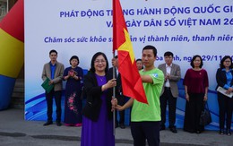 Hơn 400 tình nguyện viên tham gia Lễ xuất quân hưởng ứng Tháng Hành động Quốc gia về Dân số và Ngày Dân số Việt Nam