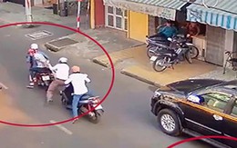 Cô gái cùng 2 thanh niên dàn cảnh va chạm giao thông để cướp ở Sài Gòn