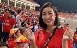 Hoa hậu Đỗ Mỹ Linh khóc khi Việt Nam vào chung kết AFF Cup