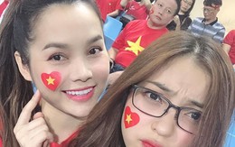 Bạn gái Quang Hải, Tiến Linh xuất hiện xinh đẹp ở khán đài sân Mỹ Đình