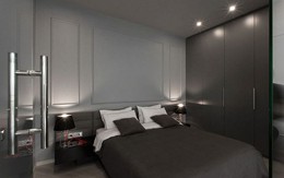 Phòng ngủ độc đáo nhờ sử dụng ánh sáng trong căn hộ 50m2