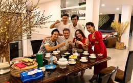 Kim Lý đón giao thừa cùng gia đình Hà Hồ