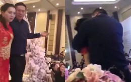 Bố của chú rể uống say, ép con dâu hôn mình giữa tiệc cưới