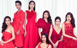 Dàn người đẹp Hoa hậu Hoàn vũ tung ảnh đỏ rực đón năm mới