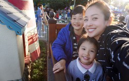 Vợ chồng Jennifer Phạm đưa hai con đi chơi Disneyland