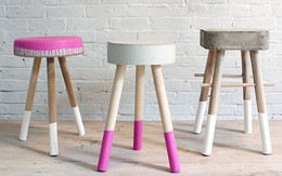 Làm ghế đẹp như ngoài hàng từ khúc gỗ thừa và xi măng