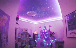 Ông bố tạo cả bầu trời sao rực rỡ trong phòng con gái
