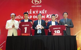 Nguyễn Quang Hải & Bùi Tiến Dũng trở thành đại sứ thương hiệu của tập đoàn Kido