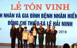 Nghẹn lòng lời người vợ vĩnh biệt chồng Thiếu tá quân đội hiến tim, phổi, thận và giác mạc cứu 6 bệnh nhân