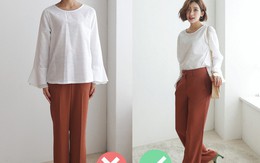 Quần ống rộng sẽ không còn "khó nhằn" nếu các nàng biết 4 mẹo nhỏ này