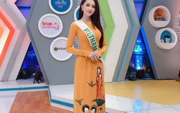 Hương Giang Idol mặc áo dài, nói tiếng Anh "cực đỉnh" khi xuất hiện trên sóng truyền hình Thái Lan