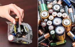 Bỏ ngay thói quen vứt pin đã hết vào thùng rác nếu không muốn hại cả gia đình