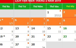 Đã có đề xuất phương án các ngày nghỉ lễ năm 2019