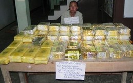 Bắt 40 kg ma túy đá, 120.000 viên thuốc lắc từ Tam Giác Vàng