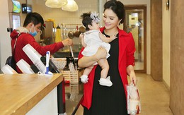 Lê Thị Phương lần đầu xuất hiện cùng con gái gần 6 tháng tuổi