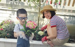 Vườn hoa 30 m2 trước sân nhà giúp MC Thanh Thảo xả stress