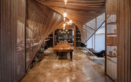 Căn nhà dùng dây thừng để chia phòng