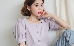 Vừa cổ điển lại nữ tính, áo cổ vuông "dự" là item sẽ được các nàng thi nhau tìm mua hè này