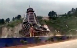 Gió giật sập tòa tháp 23 tầng đang xây ở Trung Quốc