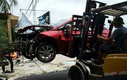 Ôtô nổ tan tành nghi bị gài mìn