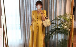 Bầu bí sắp đẻ đến nơi, nhưng cô nàng này vẫn diện đẹp chẳng "chừa" mốt nào