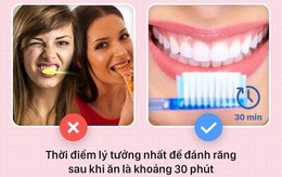 Đánh răng mà cứ mắc phải những sai lầm này thì bảo sao răng lợi ngày một yếu hơn