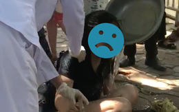 Hà Nội: Gieo mình xuống sông tự tử được người dân cứu lên, cô gái bị choáng vì nước quá bẩn