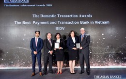 BIDV nhận 2 giải thưởng quốc tế về giao dịch và thanh toán