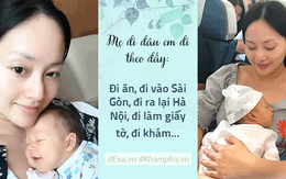 Con gái được 4 tuần tuổi, Lan Phương tâm sự: 'Một tay bế con, một tay làm mọi việc'