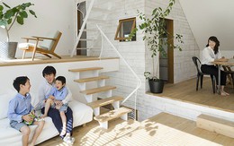 Ngôi nhà phố 43m² đẹp thanh bình với sân vườn xanh mát cây cỏ của gia đình trẻ ở ngay thủ đô