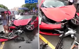 Nữ tài xế gây tai nạn sau vài phút thuê chiếc Ferrari 660.000 USD