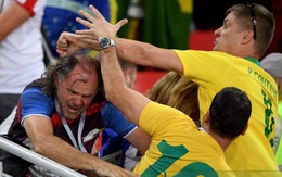 Cổ động viên Brazil - Serbia ẩu đả trên khán đài World Cup