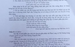 Bài giải đề thi môn Ngữ văn vào lớp 10 ở Hà Nội