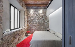 17 kiểu phòng ngủ với tường đá và gạch thô đáp ứng mọi sở thích của người chuộng phong cách này