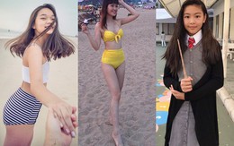 2 cô con gái của Quyền Linh,  Hoa Thúy và Mỹ Lệ lớn phổng phao khiến khán giả ngỡ ngàng