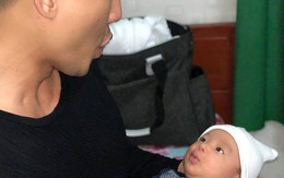 Lương Thế Thành khoe con trai 1 tháng tuổi đã biết bắt chước biểu cảm của bố cực đáng yêu