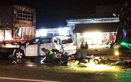 Tai nạn liên hoàn trên quốc lộ làm một người chết, 11 người bị thương