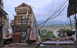 Nhà cao tầng đổ nhào xuống sông Đà: Sơ tán dân khẩn cấp