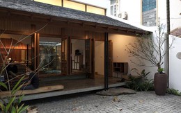 Nhà hình phễu "đen sì" gần Hồ Tây khiến người đi đường xin vào xem vì kiến trúc ấn tượng