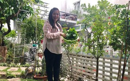 Nhà vườn xanh mướt rợp rau xanh và hoa hồng của vợ chồng Hồng Vân - Lê Tuấn Anh