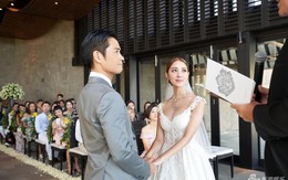 Hoa hậu 9X Hong Kong khóc trong lễ cưới với tài tử tuổi U50