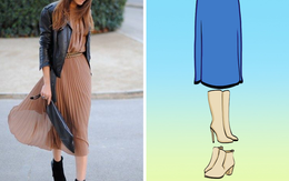 8 kiểu chân váy chị em ưa chuộng sẽ trở nên hoàn hảo với những mẹo kết hợp giày dép đơn giản