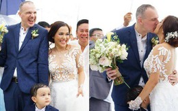 Lý Thanh Thảo "Mùi ngò gai" tổ chức đám cưới lãng mạn với chồng Tây ở bãi biển
