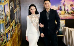 Quỳnh Chi mặc váy xuyên thấu đi sự kiện cùng Hứa Vĩ Văn