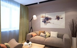 Căn hộ mang màu sắc nam tính với tông màu xám